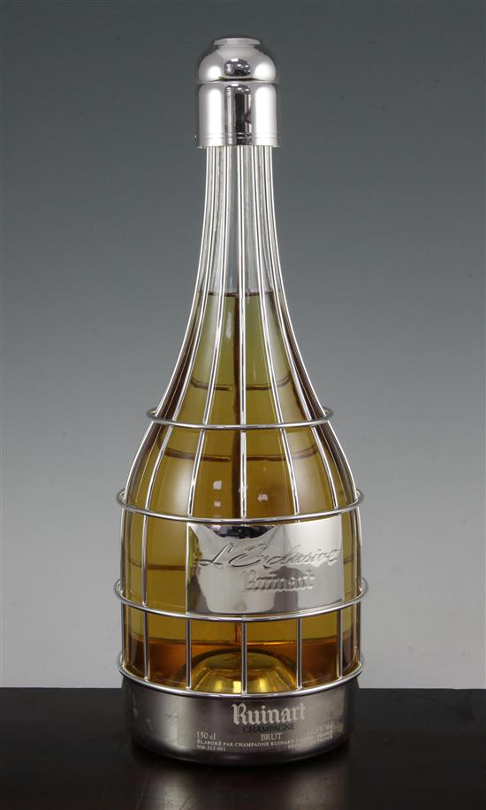 LExclusive Ruinart presentation magnum bottle of champagne, 18.5in.